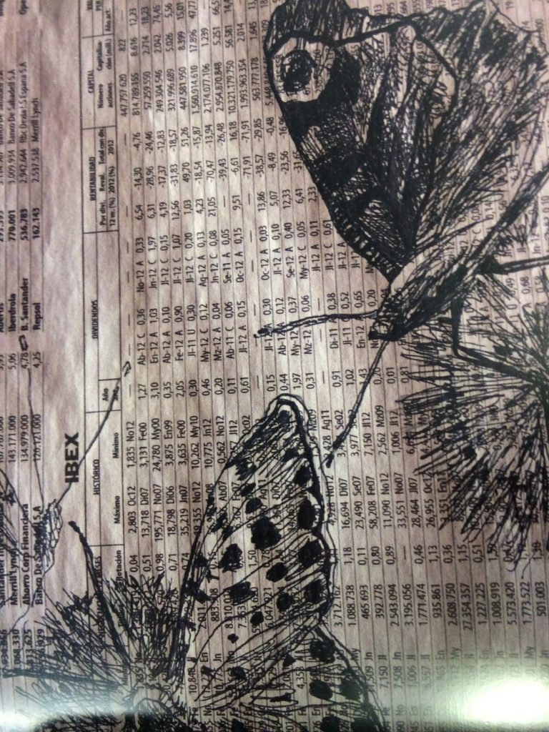 Mariposas Tinta China